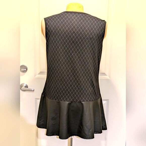 EUC Disney Parks XL Incredibles Shiny Pink and Black Faux Leather Mini Dress - Picture 7 of 9